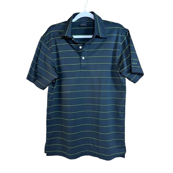 Dunning Golf Other - Dunning Golf Men's Stripe Jersey Polo Shirt